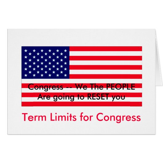 I Love MY Country Term Limits for Congress (Front Horizontal)