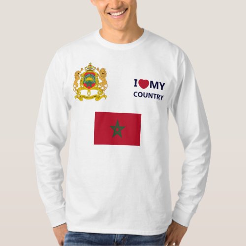 I Love My Country the Kingdom of Morocco T_Shirt
