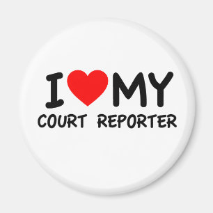 I love my court reporter magnet