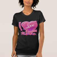 I Love My Cousins pink/purple - heart