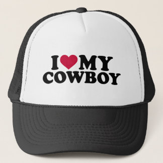 I love my cowboy trucker hat