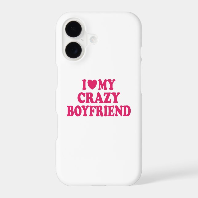 I Love my Crazy Boyfriend Samsung Galaxy Case (Back)