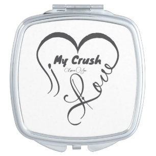I Love My Crush • Eyes on You 😍 Compact Mirror