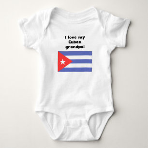 I Love My Cuban Grandpa Baby Bodysuit