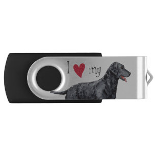 I love my Curly-Coated Retriever Flash Drive