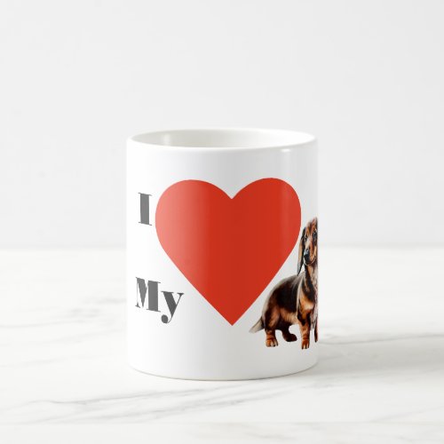 I Love my Dachshund Coffee Mug