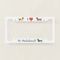 Dachshund license plate best sale