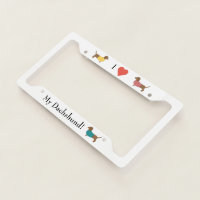 Dachshund license hot sale plate frame