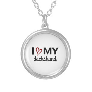 I Love My Dachshund Necklace