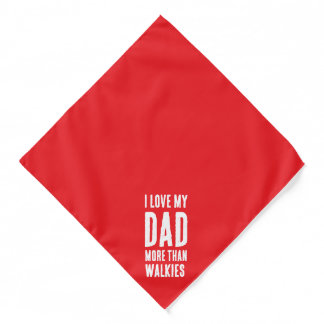 I love my dad dog bandana 