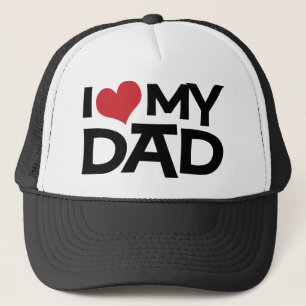 I Love My Dad Father's Day Trucker Hat