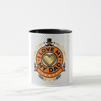 I Love My Dad Vintage Father’s Day Mug | Cool Dad