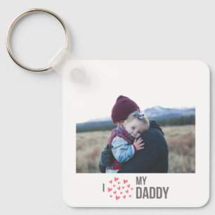 I LOVE MY DADDY KEYCHAIN 2 PHOTO CUSTOM