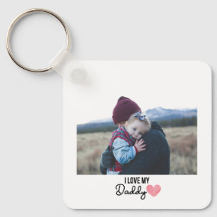 I LOVE MY DADDY KEYCHAIN 2 PHOTO CUSTOM
