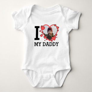 I Love My Daddy Mom Aunt Uncle Grandma Grandpa Baby Bodysuit