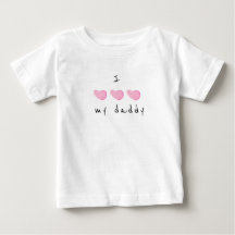 I Love My Daddy Pink Heart