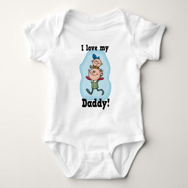I Love my Daddy t-shirt Baby Bodysuit (Front)