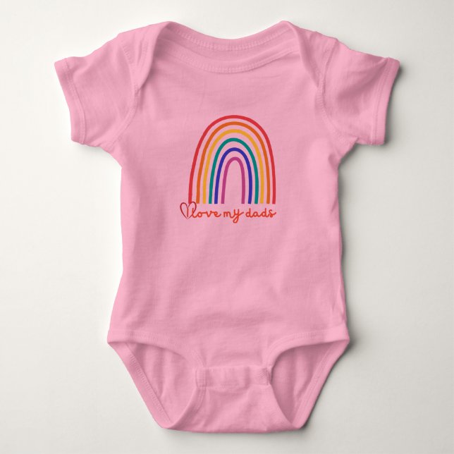 I Love My Dads Baby  – Cute Toddler T-Shirt  Baby Bodysuit (Front)