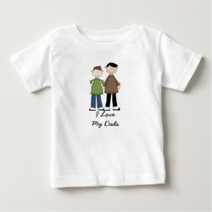 I Love My Dads Baby T-Shirt