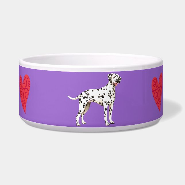 I Love my Dalmatian Bowl (Right)