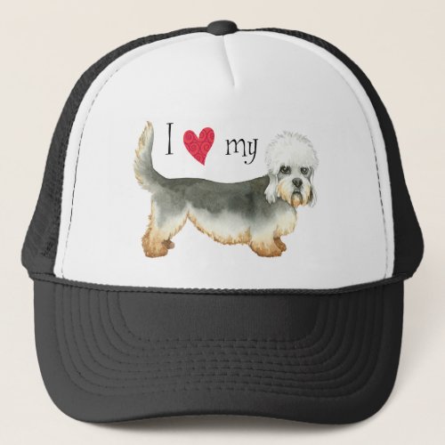 I Love my Dandie Dinmont Terrier Trucker Hat