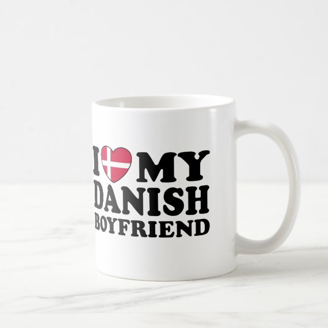 I Love My Danish Boyfriend Coffee Mug (Right)