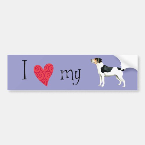 I Love my DanishâSwedish Farmdog Bumper Sticker