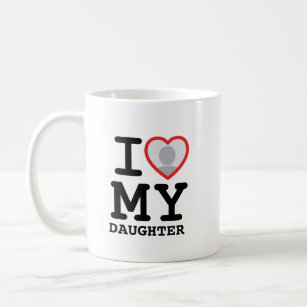 i love my daughter   Father's Day photo Coffee Mug