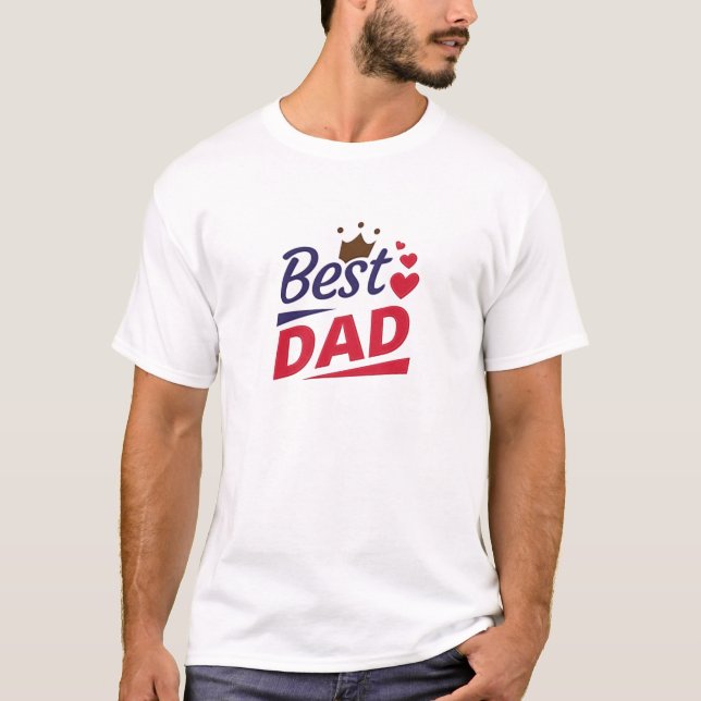 i love my daughter | Funny Father's Day T-Shirt (Front)