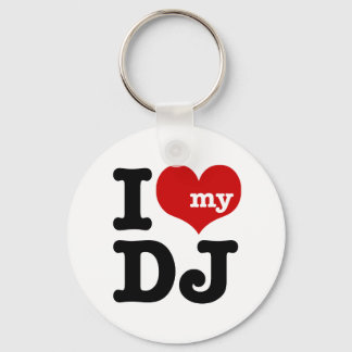 I love My DJ Keychain