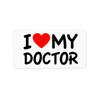 I Love my Doctor Label