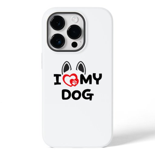 I Love My Dog Case-Mate iPhone 14 Pro Case