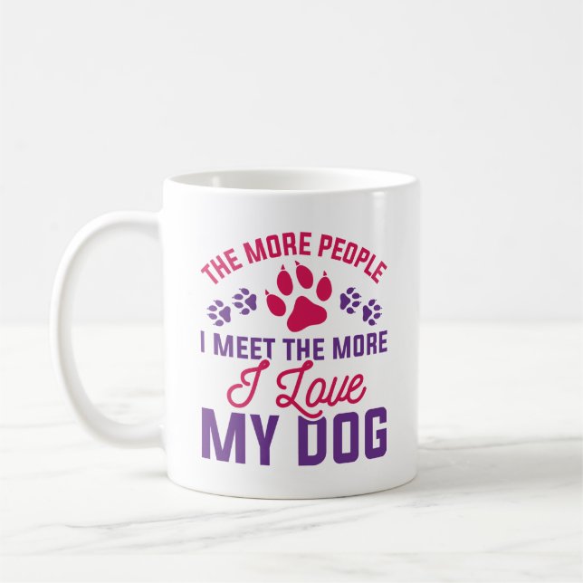 I Love My Dog Coffee Mug (Left)