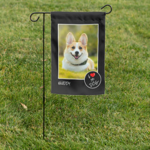I Love My Dog, Custom Photo – Pet Lovers Garden Flag