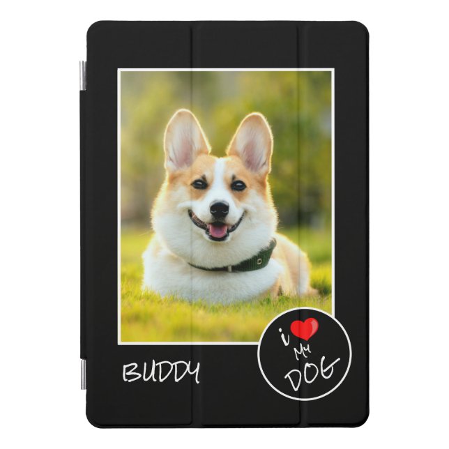 I Love My Dog, Custom Photo – Pet Lovers iPad Pro Cover (Front)