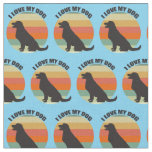 I Love My Dog Fabric