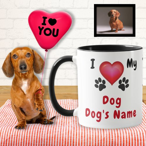I Love My Dog Gift Dog Lovers Mugs