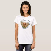I Love My Dog Heart Photo T-Shirt (Front Full)