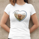 I Love My Dog Heart Photo T-Shirt<br><div class="desc">This cute shirt whic can be personalized with a photo of their dog inside a heart is the perfect gift for the dog lover on your list. Christmas gift,  or birthday gift it's one they will love to wear to let the world know that they love their dog ♥</div>
