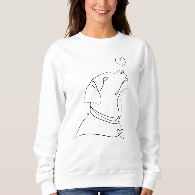 I Love My Dog, Lovely Dog Sweatshirt (Front)