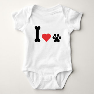 I Love My Dog Lover Baby Bodysuit Pet Parent Gift
