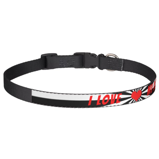 I love my dog mit Herz Pet Collar (Front)