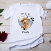 I Love My Dog Personalized Heart Pet Photo T-Shirt