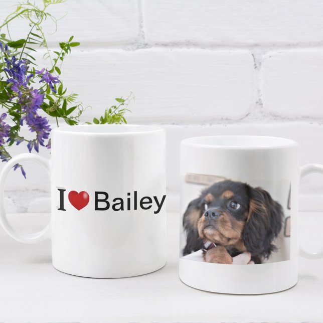 I Love My Dog personalized photo Coffee Mug (Creator Uploaded)