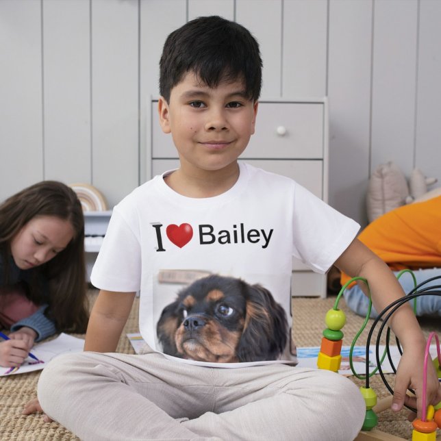 I Love My Dog personalized photo T-Shirt (Creator Uploaded)