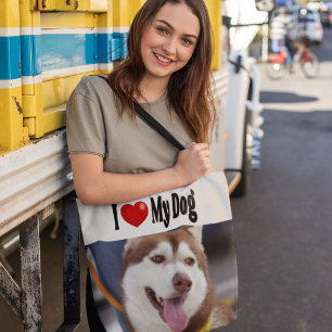 I Love My Dog photo   Tote Bag