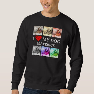 I LOVE MY DOG Pop Art Pet Lover Sweatshirt