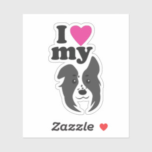 I Love My Dog Sticker