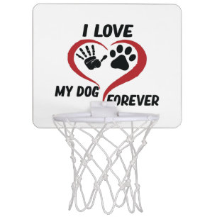 I love my dog throw pillow mini basketball hoop