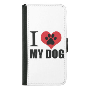 I love my dog throw pillow samsung galaxy s5 wallet case